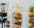 Disney Winnie the Pooh Glass Snack Jar Container With Lid | 6 Inches Tall