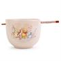 Disney Winnie the Pooh Storybook 20-Ounce Ceramic Ramen Bowl and Chopstick Set