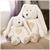 Teddykompaniet 17 Inch Teddy Cream Bunny, White