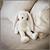 Teddykompaniet 17 Inch Teddy Cream Bunny, White