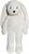 Teddykompaniet Large Cream Bunny Plush