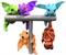 Little Embers 7 Inch Plush w/ Moveable Limbs & Magnetic Hands | Soot (Green)