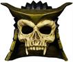 Mortal Kombat Shao Khan Plastic Adult Costume Mask