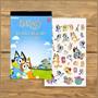 Bluey 4 Sheet Foil Sticker Pad | 200+ Stickers