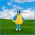 Parrot Plush Swirl Fur Toddler Costume