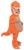Belly Babies T-Rex Orange Dinosaur Plush Child Toddler Costume