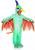 Green Pteradactyl Printed Toddler Costume Jumpsuit