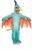 Green Pteradactyl Printed Toddler Costume Jumpsuit