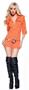 Busted Prisoner Romper Adult Costume