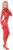 Sexy Metallic Stretch Full Body Catsuit Costume Red Adult