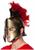 Bronze Roman Gladiator Helmet with Feathers Adult Costume Accessory