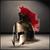 Bronze Roman Gladiator Helmet with Feathers Adult Costume Accessory