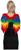 Rainbow Feathered Wings Adult Costume Accessory