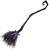 Witch Broom Black Costume Accessory