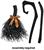 Witch Broom Black Costume Accessory