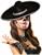Sombrero with Silver Metallic Trim Adult Costume Hat