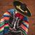 Sombrero With Gold Metallic Trim Adult Costume Accessory