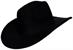 Black Bullnose Cowboy Hat Adult Costume Accessory