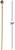 Gold Pimp Cane with Dollar Sign 33 Inch Long Adult Costume Accessory