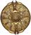 Gold Circle Shield 20 Inch Foam Adult Costume Accessory