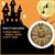 Gold Circle Shield 20 Inch Foam Adult Costume Accessory