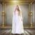 White Tulle Cape with Extended Hood Adult Costume