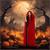 Red Tulle Cape with Extended Hood Adult Costume