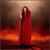 Red Tulle Cape with Extended Hood Adult Costume