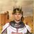 King's Silver Crown Foam Adult Costume Accessory