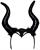 Evil Queen Headband with Attached Horns Adult Costume Accessory