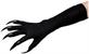 Black Claw Gloves with Attached Fingernails Adult Costume Accessory