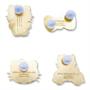 Hello Kitty Fruit 4 Piece Enamel Pin Set