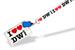 Doctor Who Lanyard: "I Heart the Doctor" with 2D TARDIS Charm