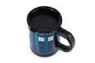 Doctor Who TARDIS 12oz Self-Stirring Coffee Mug | Automatic Mixing Travel Cup