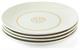 Disney The Little Mermaid Scallop Porcelain 7" Salad / Dessert Plate | Set of 4