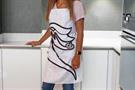 Nightmare Before Christmas Zero Apron - Kitchen Accessory - White & Black Ties