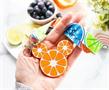 Disney - Mickey Lanyard w/charm-Mickey Icon Fruit