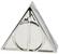 Harry Potter Deathly Hallows Symbol Silver Storage Box | 7.5 x 6.5 Inches