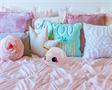 Glitter Galaxy 6-Inch Ice Cream Cone Horn Pink Narwhal Collectible Plush