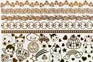 Glitter Galaxy Gold Shimmer Temporary Tattoo Sheet Wave 1