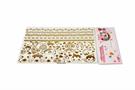 Glitter Galaxy Gold Shimmer Temporary Tattoo Sheet Wave 1