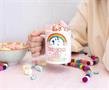 Glitter Galaxy Keep Calm and Poop Rainbows 11 Ounce Ceramic Mug