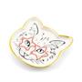 Cat Dish Plate | Small Ceramic Catchall Dish For Treats, Keys, Change, & More