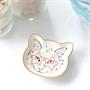 Cat Dish Plate | Small Ceramic Catchall Dish For Treats, Keys, Change, & More