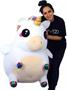 Glitter Galaxy Rainbow Unicorn 48 Inch Stuffed Animal Plush