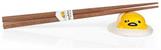 Gudetama The Lazy Egg Chopstick Set & Ceramic Holder | Reusable Chopsticks Set
