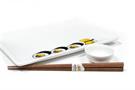 Gudetama Stoneware Sushi Set | Plate | Wasabi Dish | Chopsticks