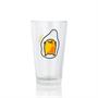 OFFICIAL Gudetama Lazy Egg Glass | Feat. Gudetama Laying Face Up | 16 Oz. Cup