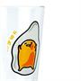 OFFICIAL Gudetama Lazy Egg Glass | Feat. Gudetama Laying Face Up | 16 Oz. Cup