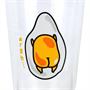 OFFICIAL Gudetama Lazy Egg Glass | Feat. Gudetama Laying Face Down | 16 Oz. Cup